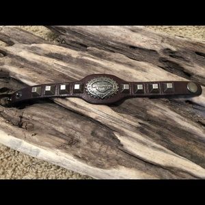 Harley Davidson leather bracelet